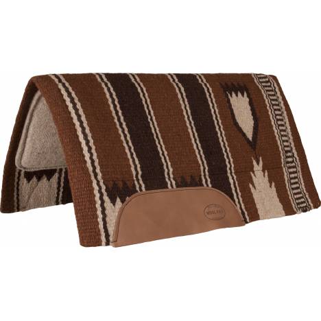Mustang Spine Relief Show Pad Tan Wool Bottom