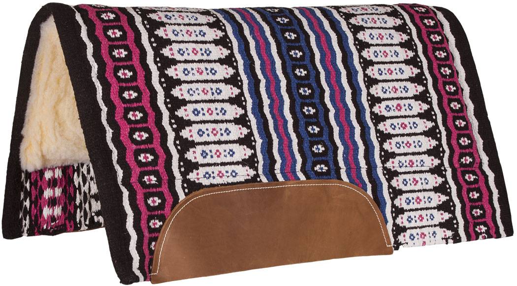 Mustang Canyon Navajo Blanket with Fleece Bottom