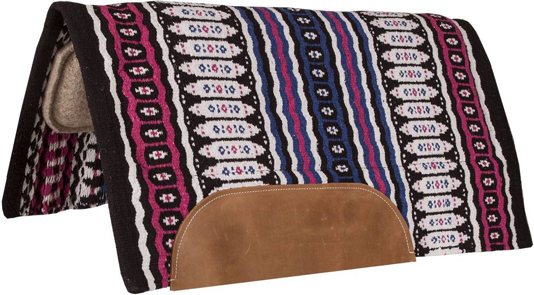 Mustang Canyon Navajo Blanket with Tan Wool Bottom