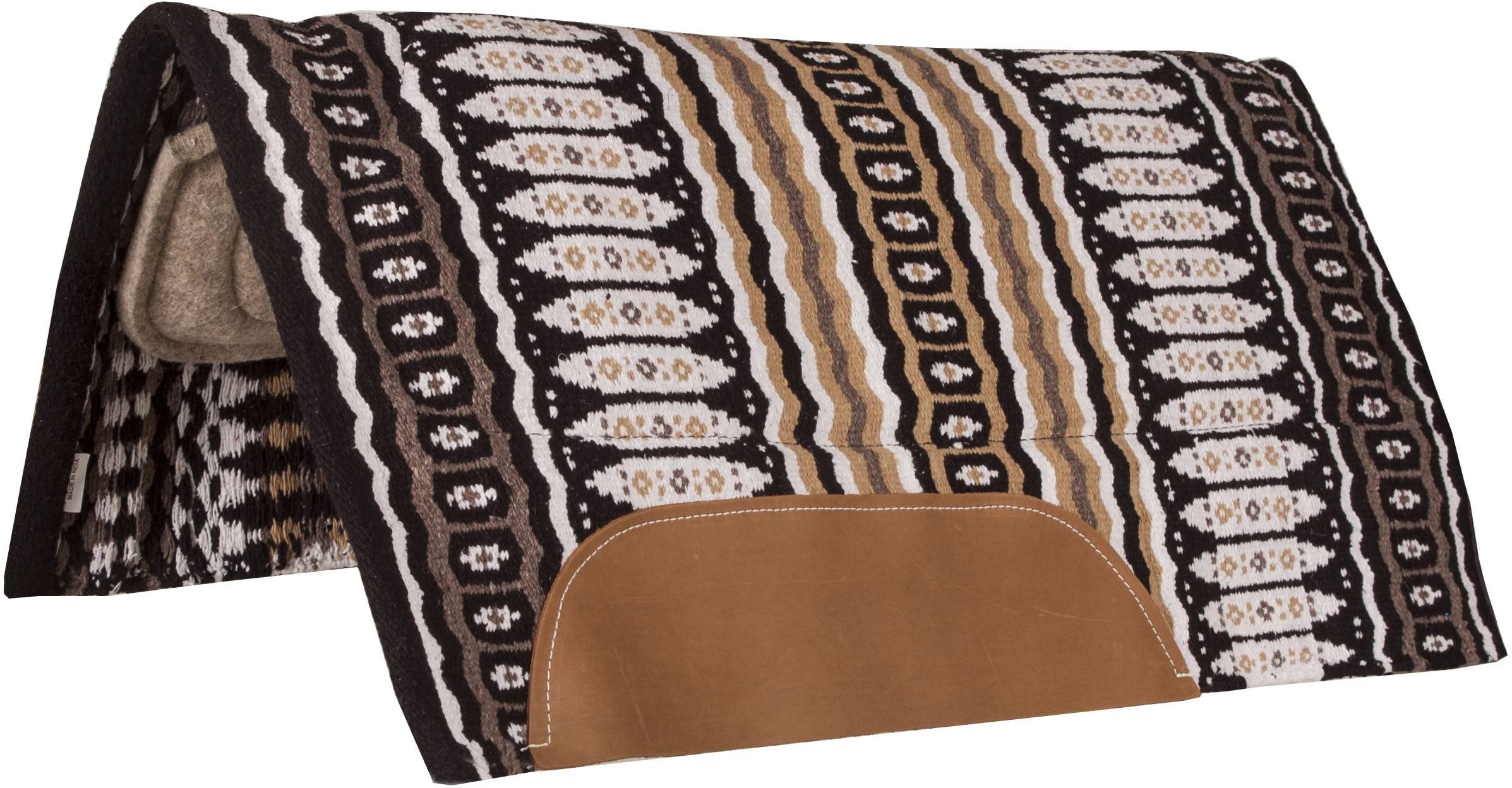 Mustang Canyon Navajo Blanket with Tan Wool Bottom