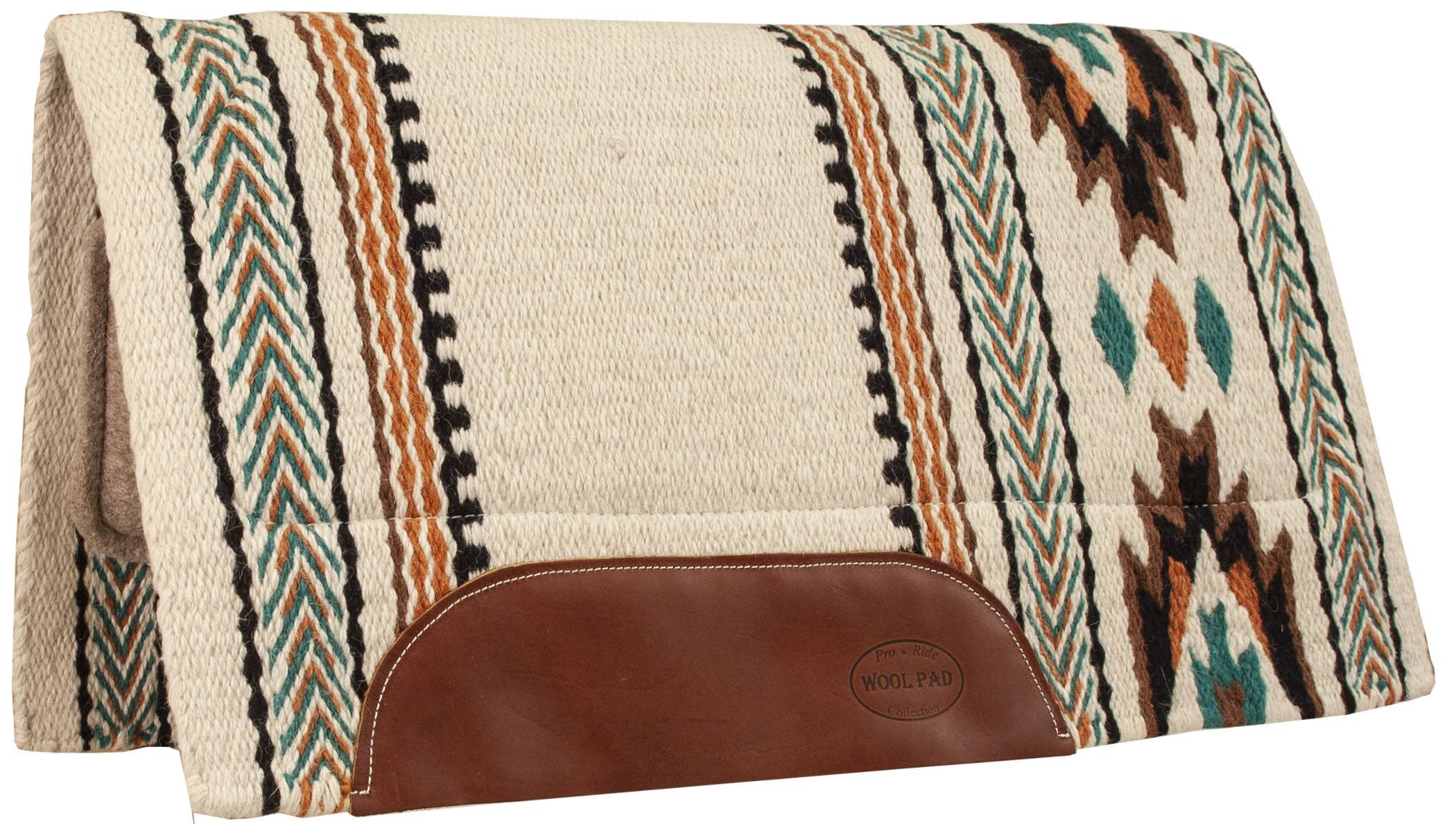 Mustang Temecula 100% New Zealand Wool Show Pad with Tan Wool Bottom