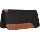 Mustang Black Felt Pad with Top Grain Wear Leathers
