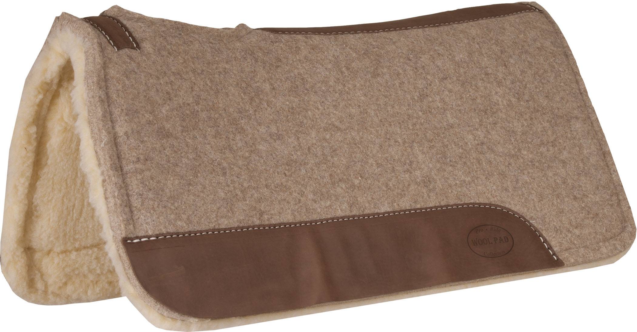 Mustang Felt Contoured Pad with Fleece Bottom
