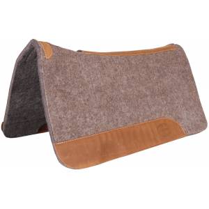 Mustang Wool Contoured Pad with Top Grain Wear Leathers