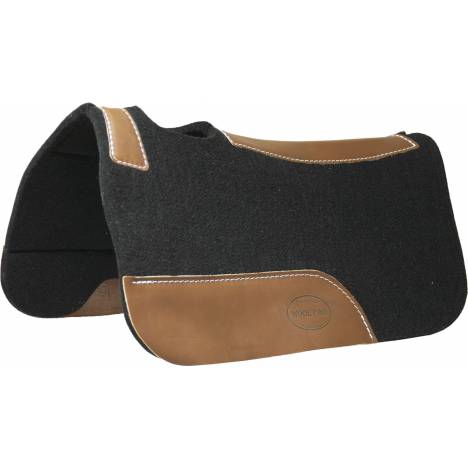 Mustang Contoured Wool Pony Pad with Top Grain Wear Leathers