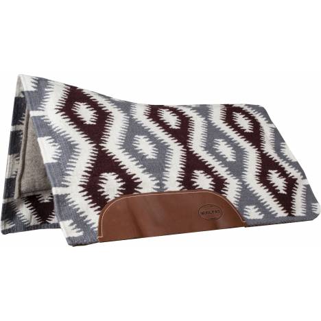 Mustang Tucson Contoured Wool Blanket with Tan Wool Bottom