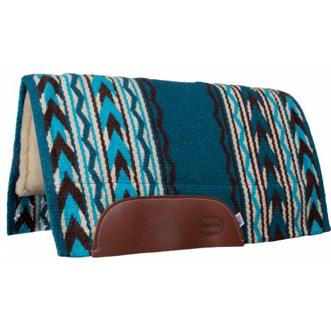 Mustang Arrowhead Wool Show Saddle Pad with Fleece Bottom