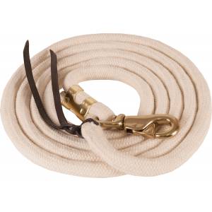 Mustang Pima Cotton Lead Rope with Brass Plated Bull Snap