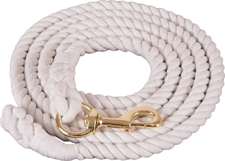 Mustang Cotton Lead with Brass Plated 1" Bolt Snap