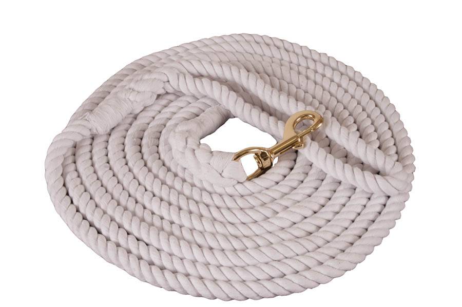 Mustang Cotton Lunge Line with 1-1/8" Brass Plated Bolt Snap
