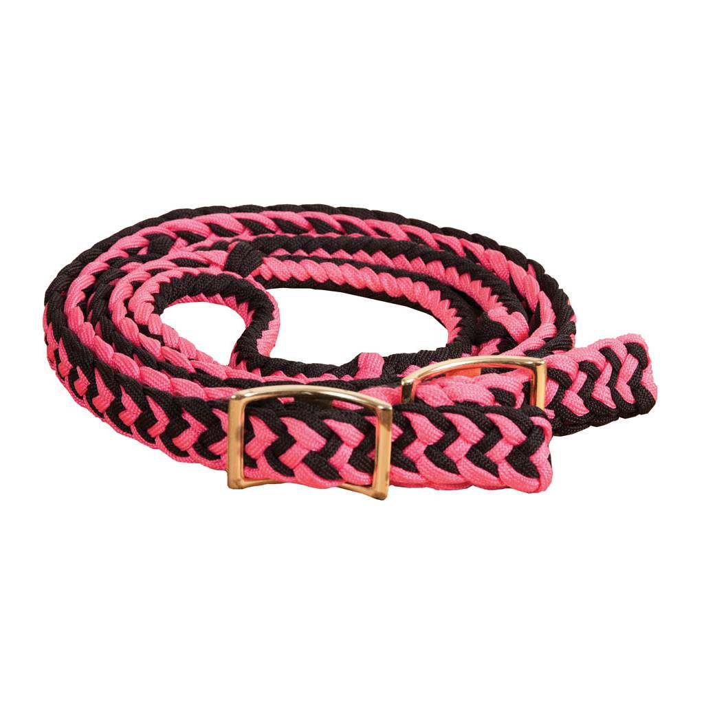 Mustang Braided Barrel Rein with Knots