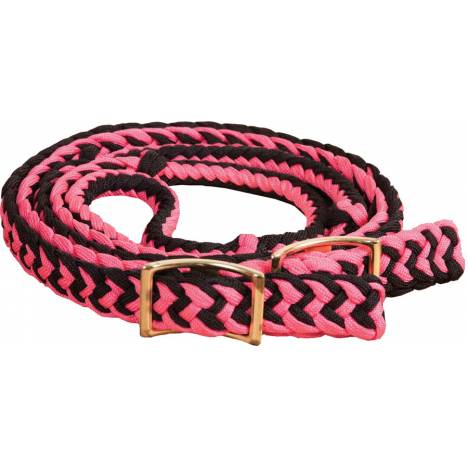Mustang Braided Barrel Rein with Knots