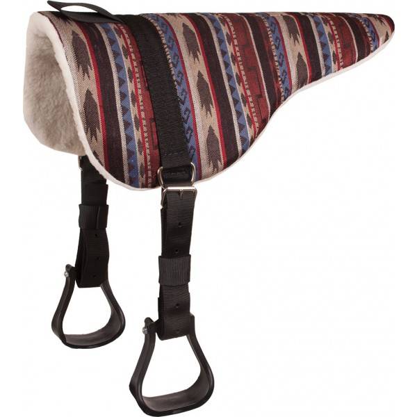 Mustang Mesa Herculon Bareback Pad with Stirrups