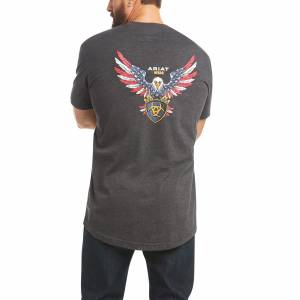Ariat Mens Rebar Cotton Strong American Raptor T-Shirt