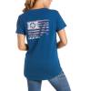 Ariat Ladies Rebar Cotton Strong Retro Flag T-Shirt
