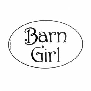 Euro Barn Girl Vinyl Stickers - Set Of 3