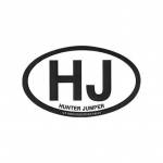 Euro HJ (Hunter/Jumper) Vinyl Stickers - Set of 3