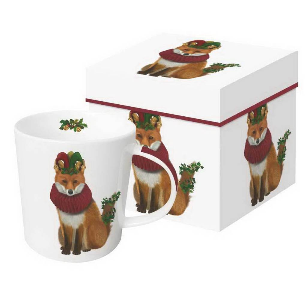 Merry Fox Boxed Mug