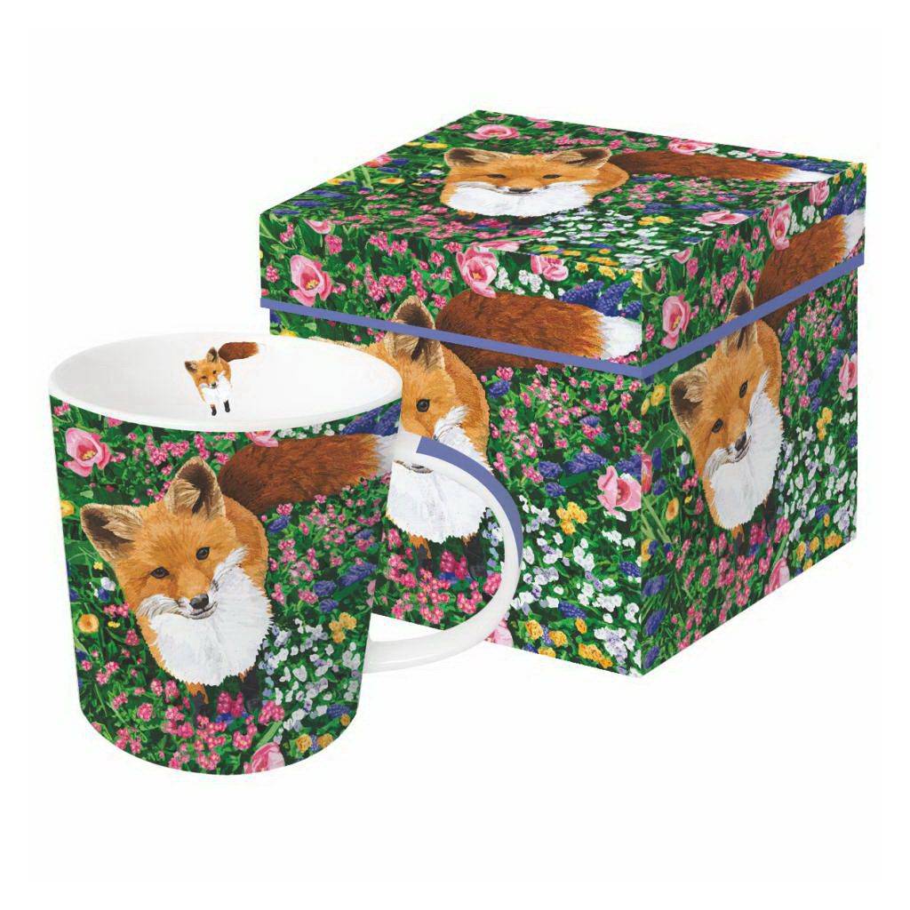 Fox In Flowers Boxed Mug