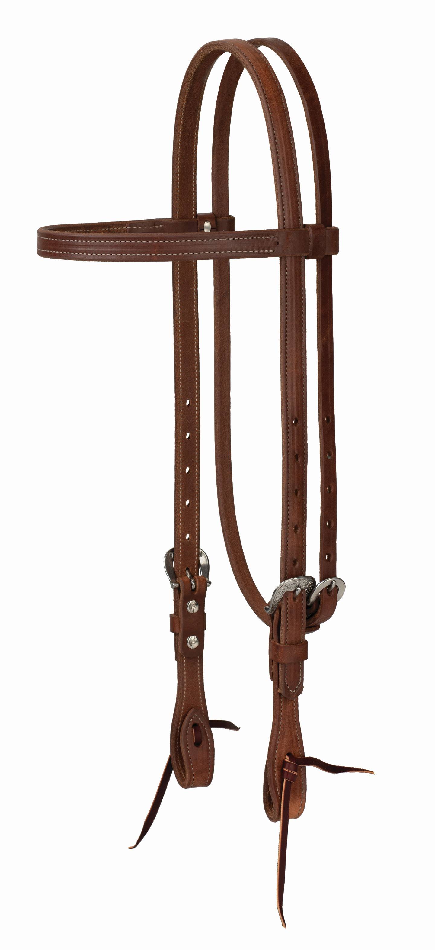 Weaver Synergy Leather Browband Headstall With Floral Hardware