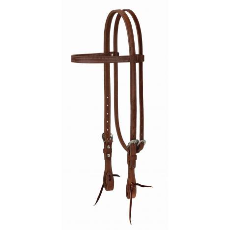Weaver Synergy Leather Browband Headstall With Floral Hardware