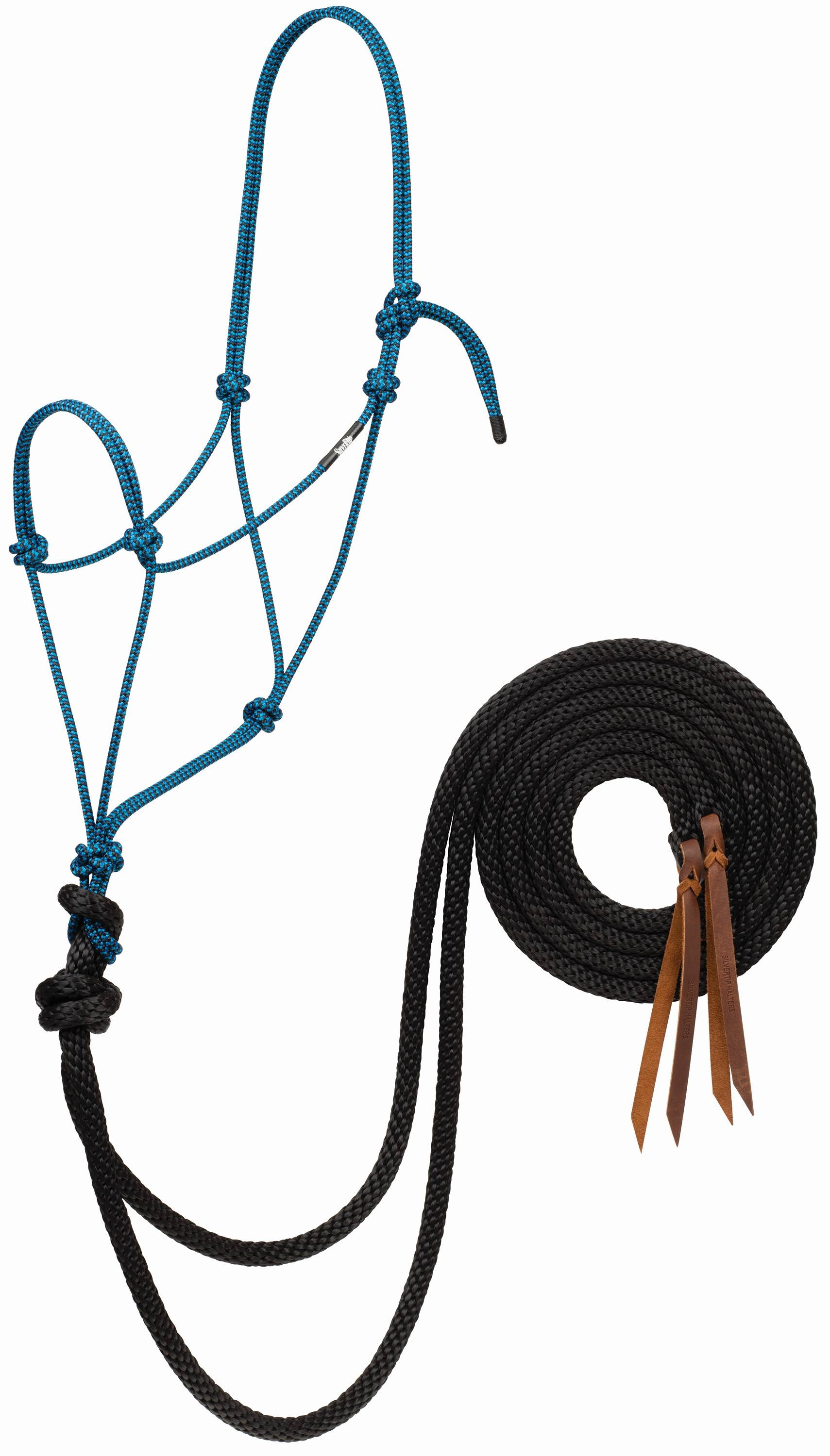 Weaver Silvertip Big Sky Loping Rope Halter with 8' Split Reins