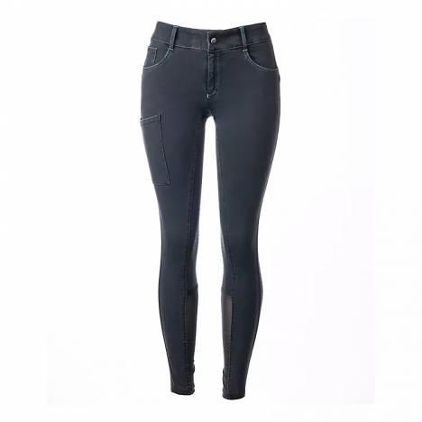 FITS Ladies Denim Full Seat Zip Front Breeches