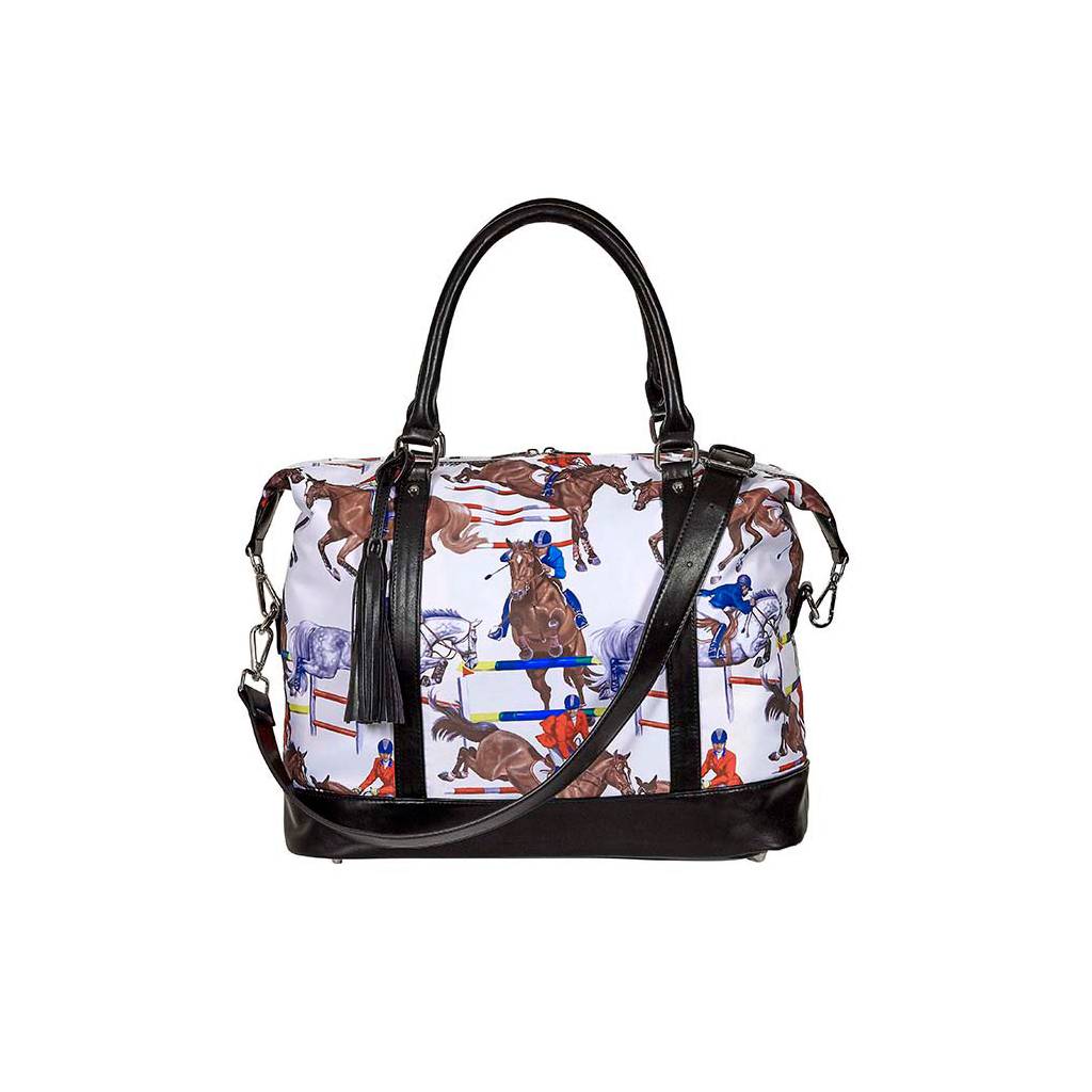 AWST Int'l "Lila" Jumper Pattern Travel Bag with Tassel