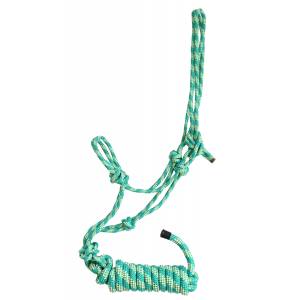 Gatsby Classic Cowboy Halter with Lead - Turquoise/Cream