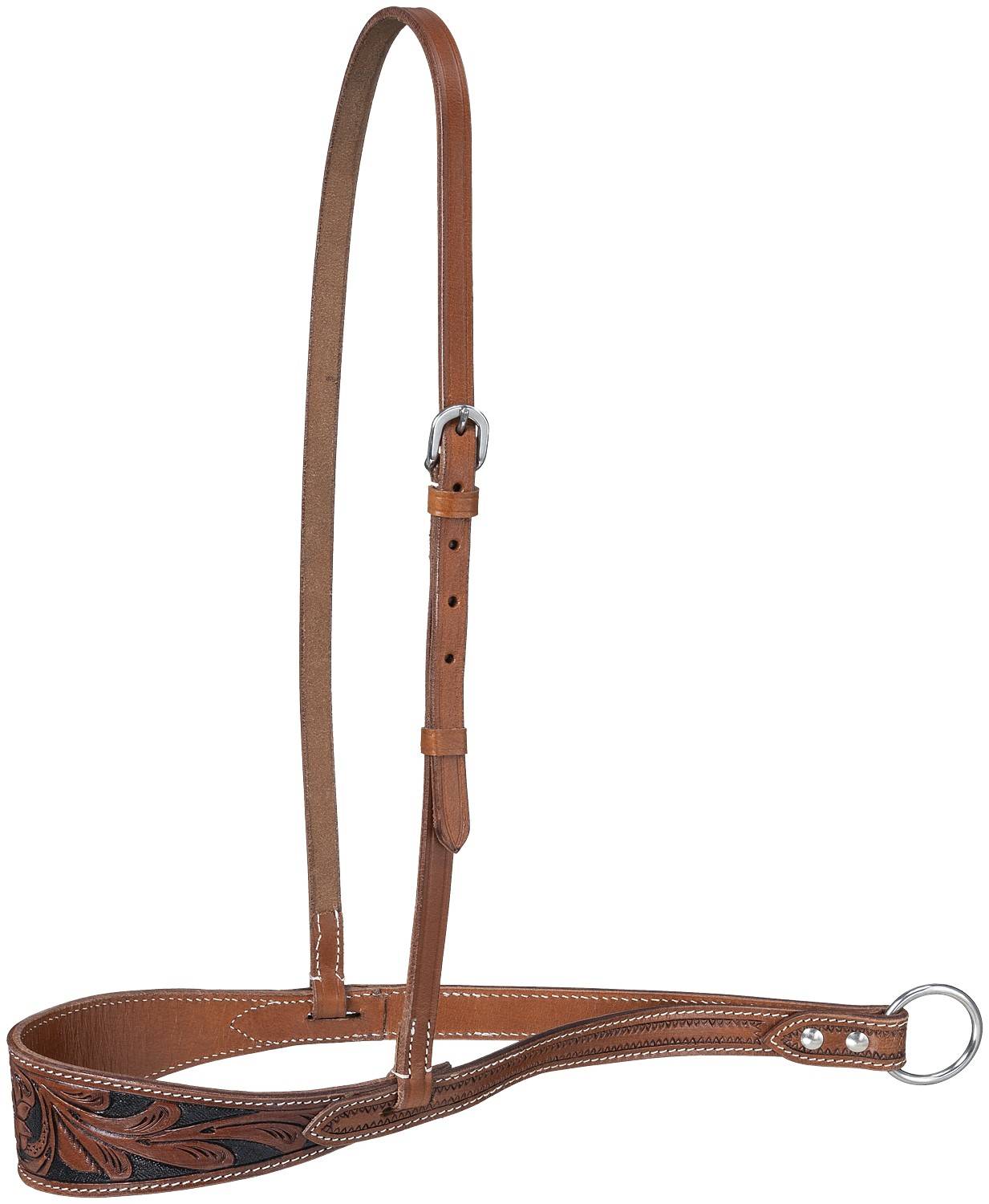 Tough-1 Floral Tooled Noseband/Tie Down
