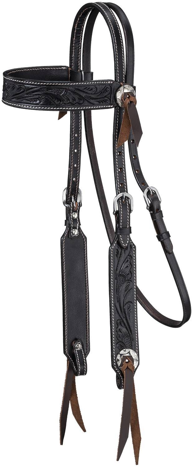 Tough-1 Clifton Browband Headstall with Conchos