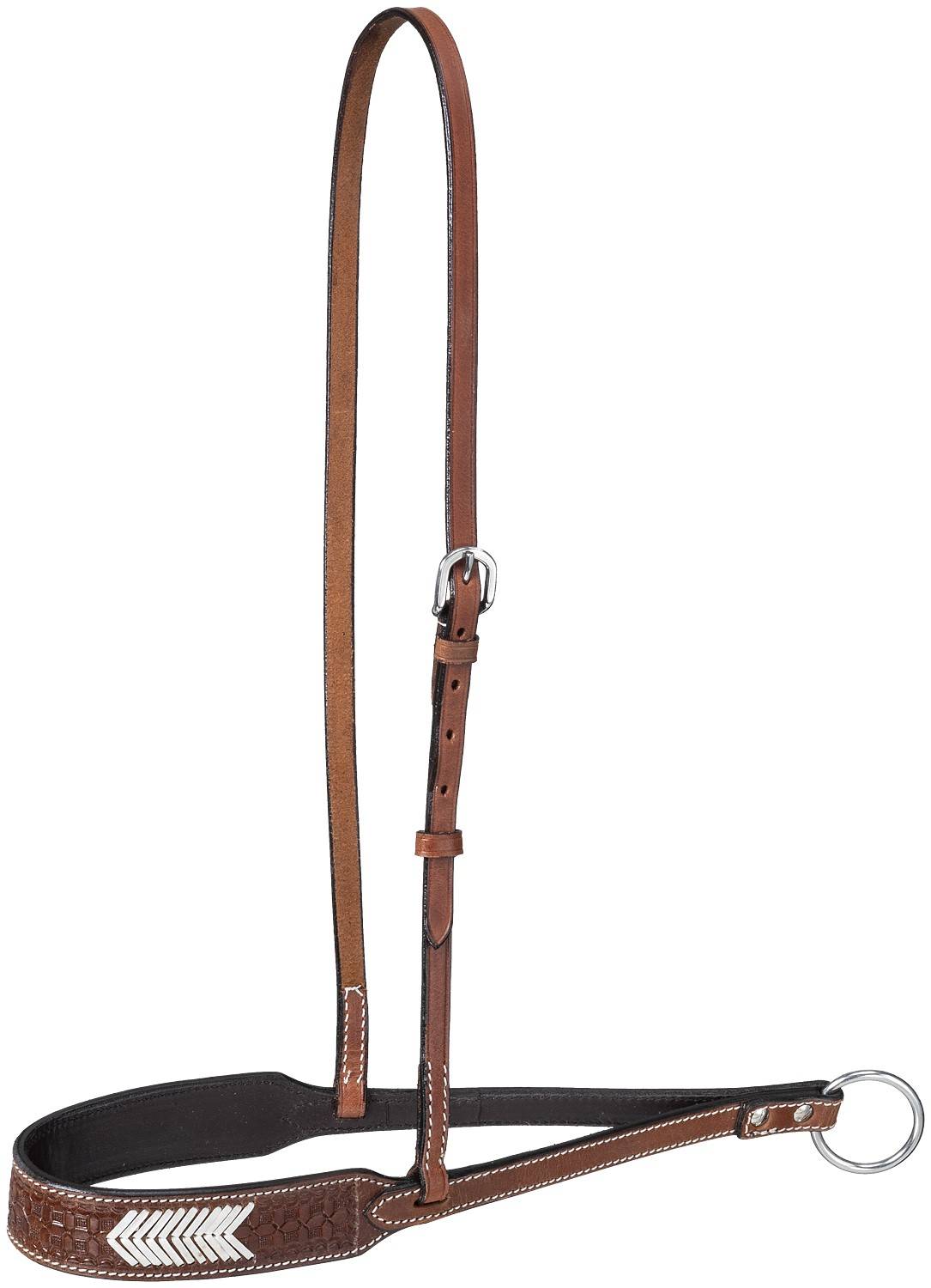 Tough-1 Vaquero Rawhide Basket Noseband/Tiedown