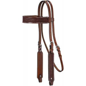Tough-1 Bodie Browband Basket Tooled Headstall