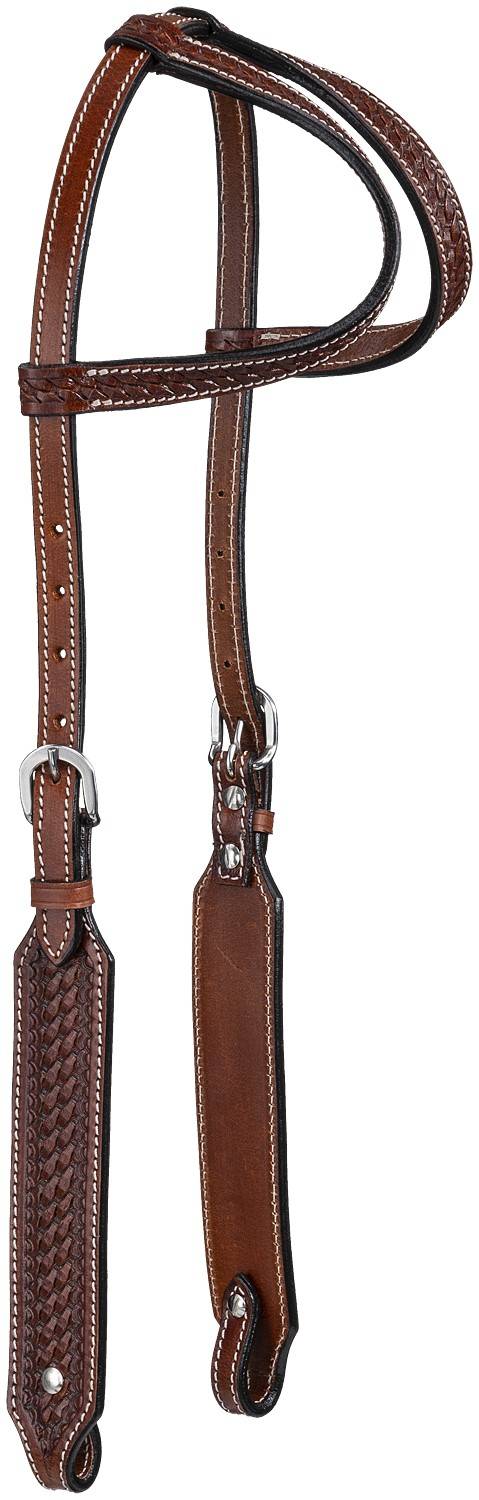 Tough-1 Bodie Double Ear Basket Tooled Headstall