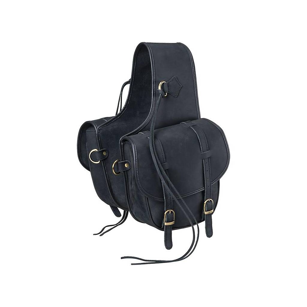 Tough-1 Soft Leather Saddle Bag