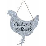 Gift Corral Metal Chicken Sign
