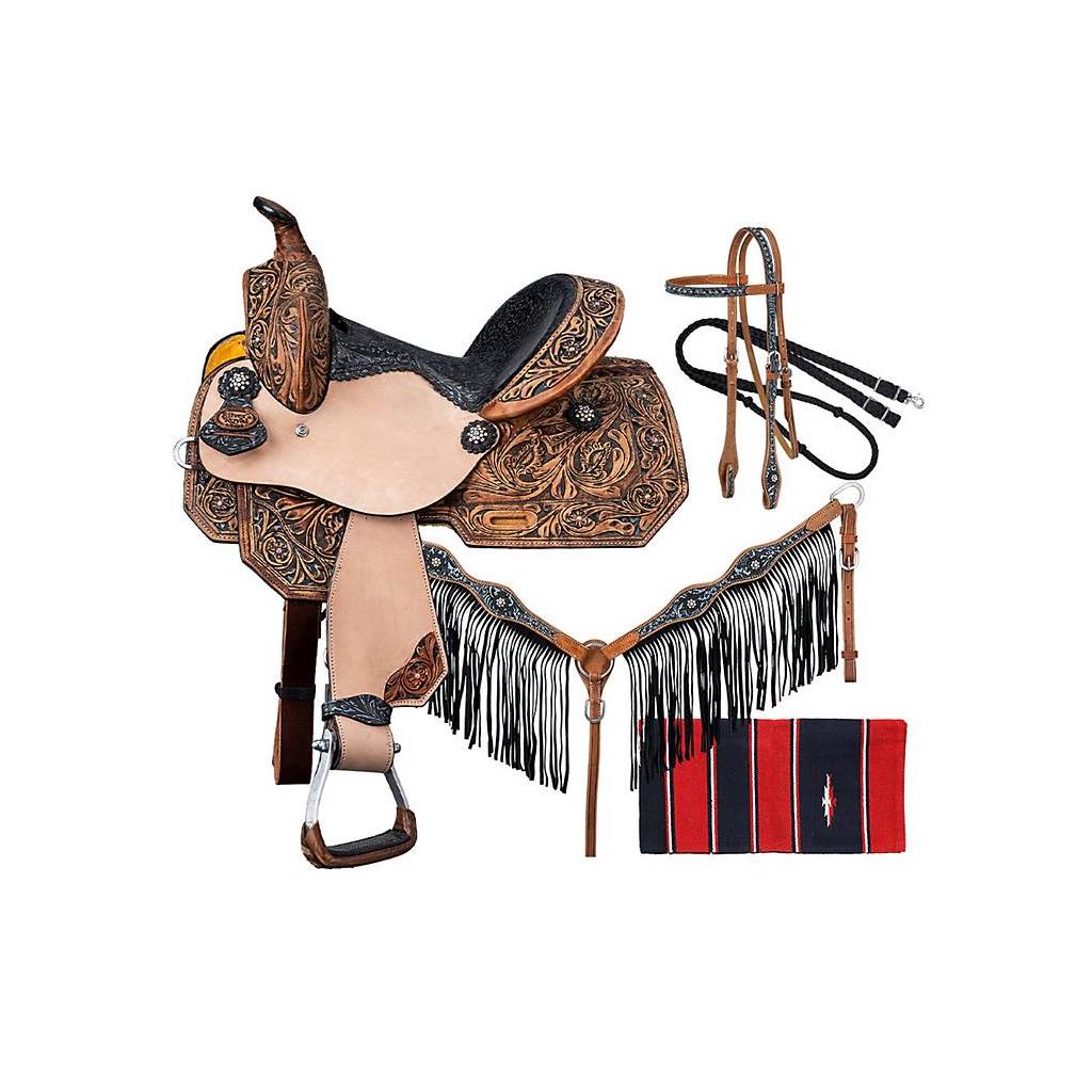 Silver Royal Onyx Saddle Package