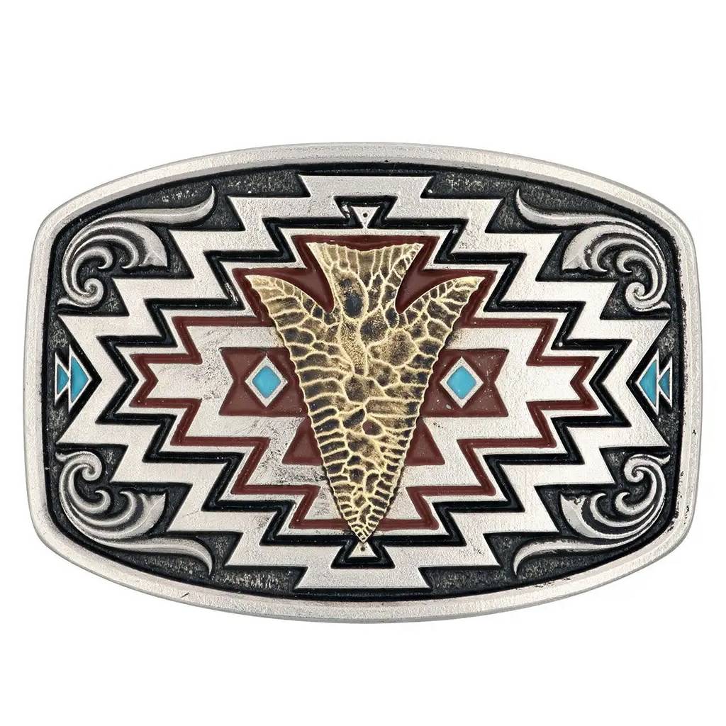 Montana Silversmiths Radiating Center of it All Arrow Belt Buckle