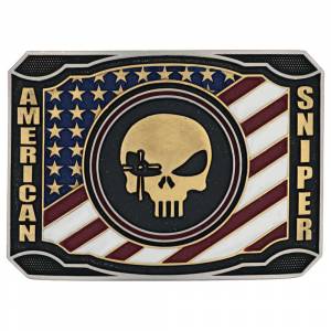 Montana Silversmiths Patriotic Duty Chris Kyle Attitude Belt Buckle