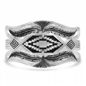 Montana Silversmiths Courage & Strength Feather Cut-Out Cuff Bracelet