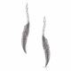 Montana Silversmiths Wind Dancer Wrapped Feather Earrings