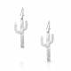 Montana Silversmiths Hammered Silver Cactus Earrings