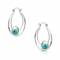 Montana Silversmiths Tangled Turquoise Hoop Earrings
