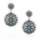 Montana Silversmiths Starbrite Turquoise Coin Earrings
