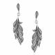 Montana Silversmiths Frayed Singleton Feather Earrings