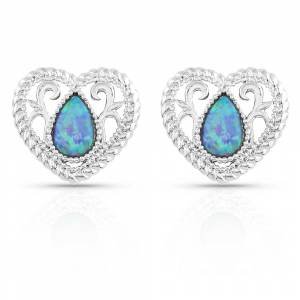 Montana Silversmiths Gleeful Heart Silver Earrings