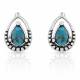 Montana Silversmiths Touch of Turquoise Teardrop Earrings