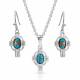 Montana Silversmiths Easter Cross Turquoise Jewelry Set