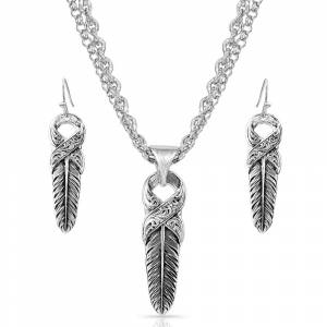 Montana Silversmiths Strength Within Feather Jewelry Set