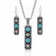 Montana Silversmiths Starlight Starbrite Stone Turquoise Silver Jewelry Set